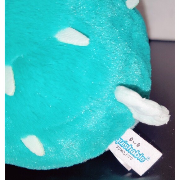 Squishable Blue Puffer Fish Plush Stuffed Animal Soft Snugglemi Snackers 7" - Picture 4 of 10